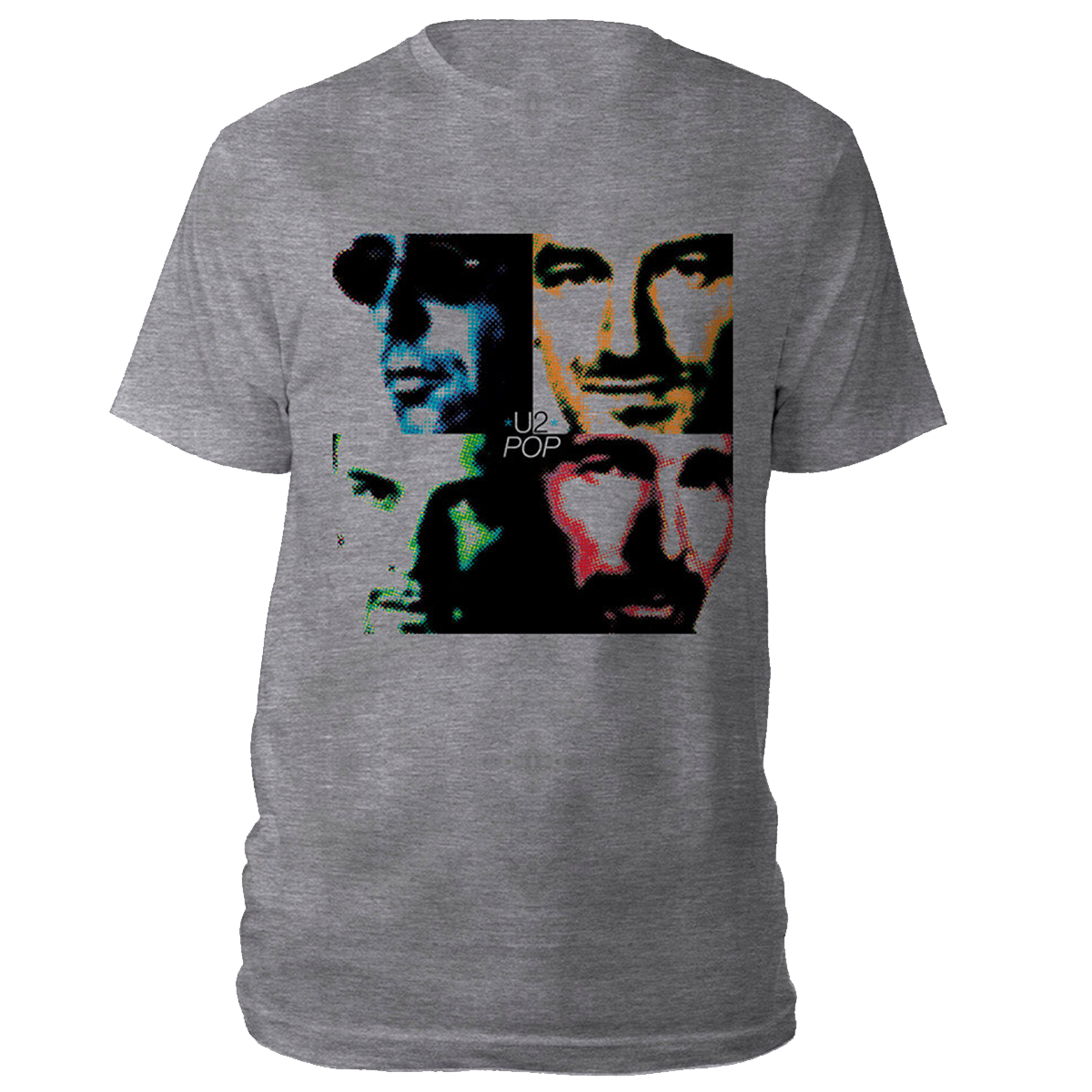 U2 POP Grey T-Shirt